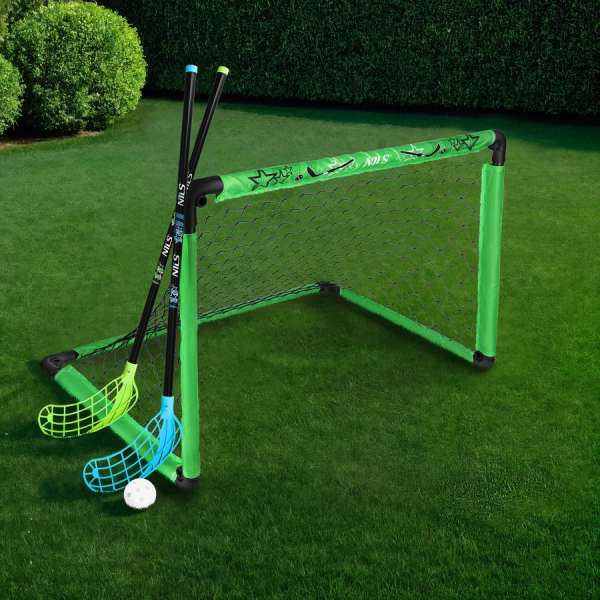 Хоккейный сет для роликовых коньков BRH2521 HOCKEY SET 1 GOAL +2 STICKS+ BALL NILS