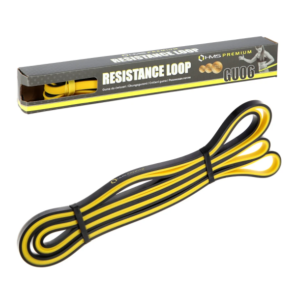 Эспандер 4,5- 13,5 kg GU06 EXERCISE BAND HMS PREMIUM (yellow-black) Эспандер 4,5- 13,5 kg GU06 EXERCISE BAND HMS PREMIUM (yellow-black)