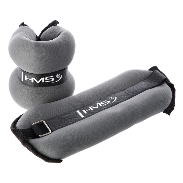 Greutăți de exercițiu pentru glezne și încheieturi OB04 BLUE 2 x 1 KG HMS Greutăți de exercițiu pentru glezne și încheieturi OB04 BLUE 2 x 1 KG HMS