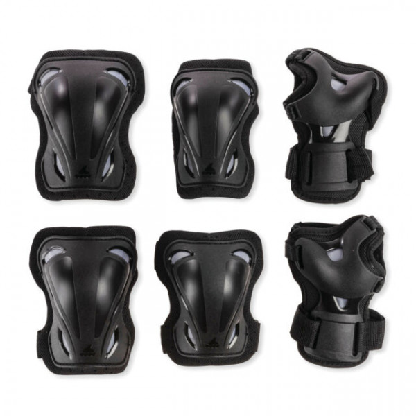 069P0200100 Rollerblade SKATE GEAR JUNIOR 3 PACK BLACK XS