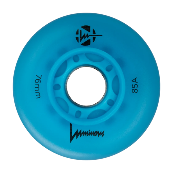 LUWL-LU76-BO-GW SEBA LUMINOUS - LED WHEELS - 76mm/85A - BLUE OCEAN GLOW - x4 LUWL-LU76-BO-GW SEBA LUMINOUS - LED WHEELS - 76mm/85A - BLUE OCEAN GLOW - x4