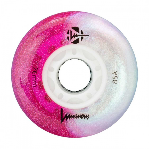 LUWL-LU76-CC-WH SEBA LUMINOUS - LED WHEELS - 76mm/85A - COTTON CANDY - x4 LUWL-LU76-CC-WH SEBA LUMINOUS - LED WHEELS - 76mm/85A - COTTON CANDY - x4