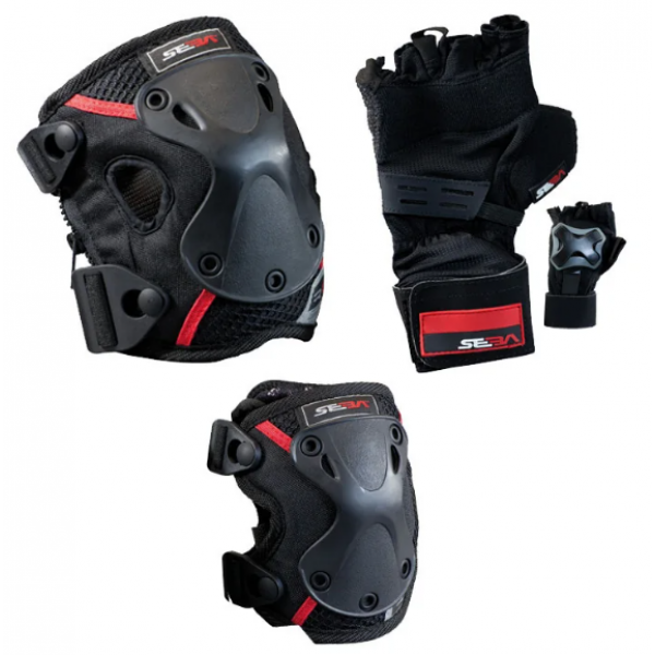 PRO-PK3P-S SEBA PROTECTIVE PACK PRO x3 (GLOVE, KneeZip & Elbow) SMALL