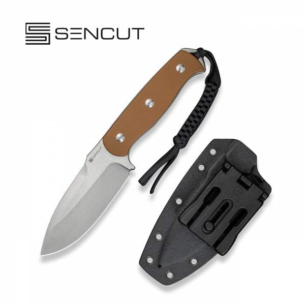 Нож с фиксированным клинком, SENCUT, Toxodon S24036-3, сталь 9Cr18MoV, рукоять G10, ножны Kydex
