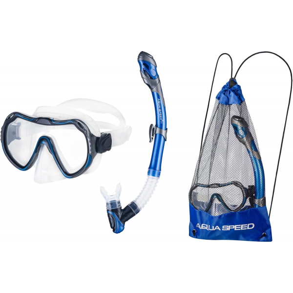 Маска д/плав +трубка AQUA SPEED Java + Elba col. 18 Mesh Bag Маска д/плав +трубка AQUA SPEED Java + Elba col. 18 Mesh Bag