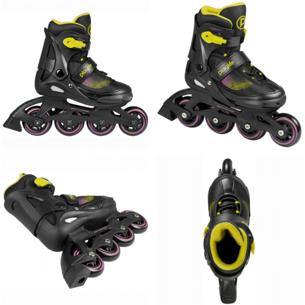 Роликовые коньки 880263 Playlife Kids Joker Yellow Size 31-34