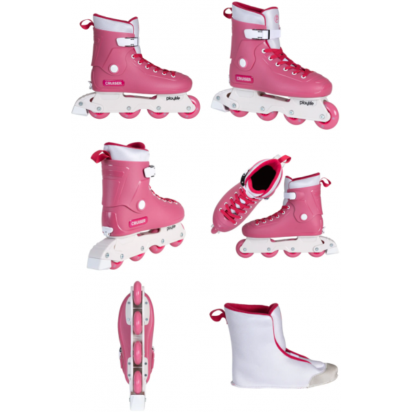 Роликовые коньки 880354 Playlife Kids Cruiser Pink Size 39-42 Роликовые коньки 880354 Playlife Kids Cruiser Pink Size 39-42