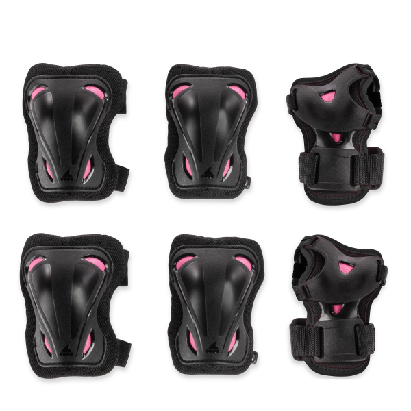Kit de protecție Trusă de protecție pentru femei Rollerblade 069P0500219 Rollerblade SKATE GEAR W 3 PACK NERO/LAMPONE M - Genunchiere, Cotiere, Protecții pentru Kit de protecție Trusă de protecție pentru femei Rollerblade 069P0500219 Rollerblade SKATE GEAR W 3 PACK NERO/LAMPONE M - Genunchiere, Cotiere, Protecții pentru