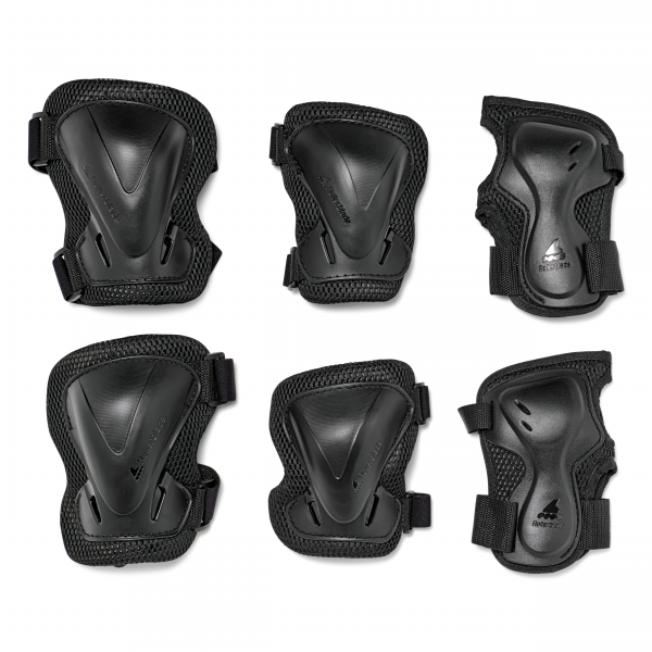 Комплект защиты Rollerblade 86P065P010N001 Rollerblade EVO PRO GEAR 3 PACK BLACK M – наколенники, налокотники, защита запястий, усиленная защита