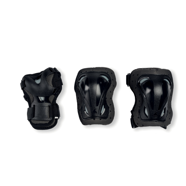 Set de protecție, Rollerblade, SKATE GEAR JUNIOR 3 PACK, XXXS, 069P0200100, NERO