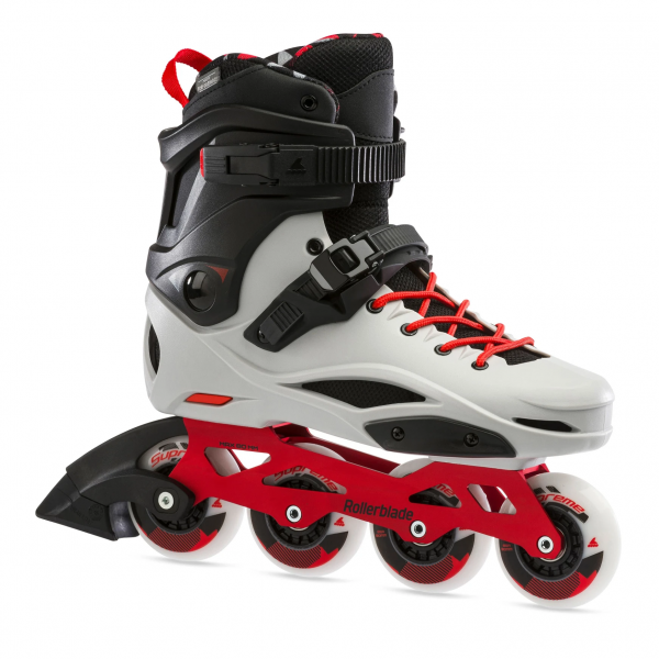 Роликовые коньки Rollerblade 07101600U94 RB PRO X GRIGIO/ROSSO CALDO 44.5 – колёса 4x80мм, жёсткость 85A, подшипники ILQ-7, рама алюминий, фристайл