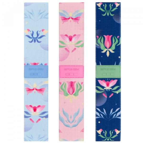 944486 Набор эластичных лент Spokey THE BLOOM SET guma fit x3 944486 Набор эластичных лент Spokey THE BLOOM SET guma fit x3