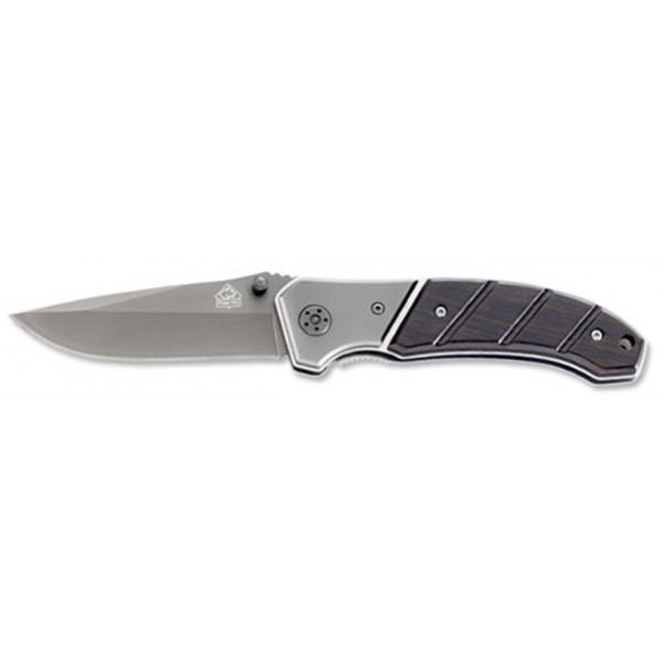 Нож 7313012 Knife TEC one-hand (420 titanized/ebony wood) Puma Сталь 420, titanized