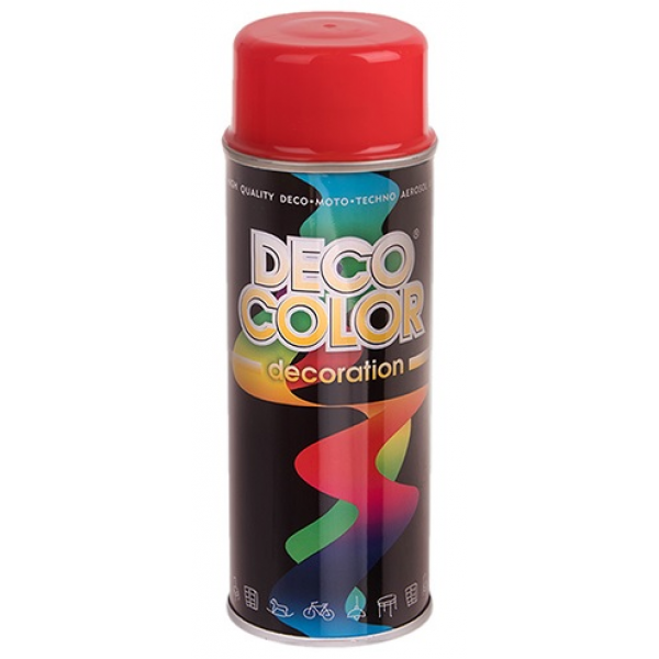 Спрей Deco Color краска Decoration Ral 3020 красный 400ml
