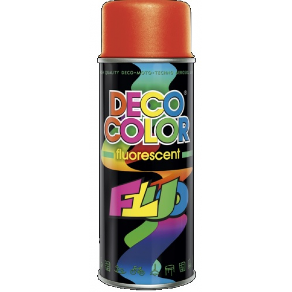Спрей Deco Color краска Fluorescent оранжевый 400ml