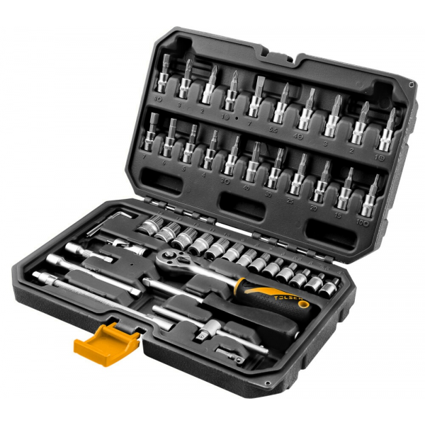 Set de 46 chei tubulare 1/4 Industrial Tolsen Set de 46 chei tubulare 1/4 Industrial Tolsen
