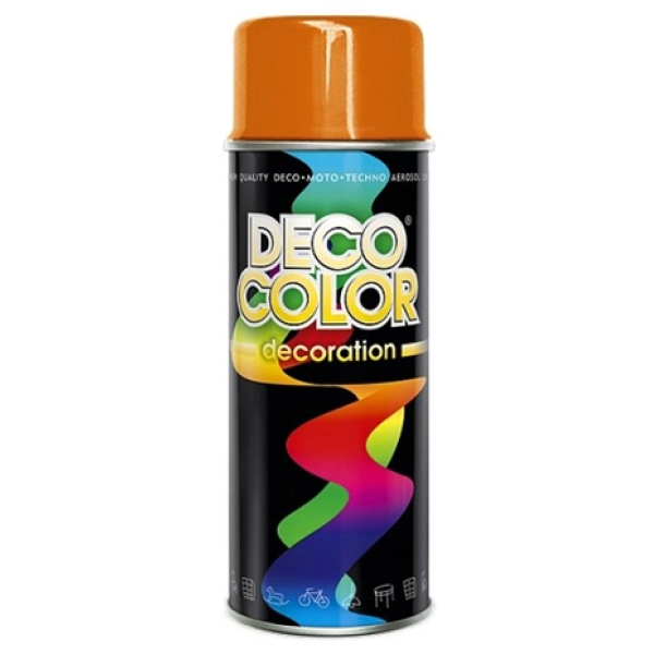 Спрей Deco Color краска Decoration Ral 2004 оранжевый 400ml Спрей Deco Color краска Decoration Ral 2004 оранжевый 400ml