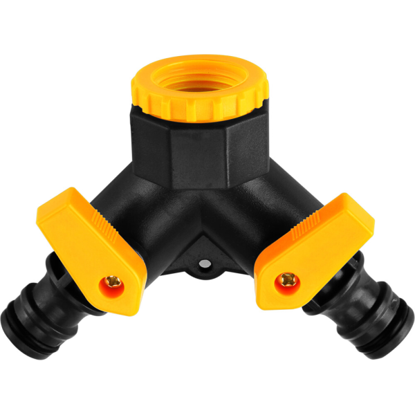 Conector rapid pentru furtun tip Y 1/2 cu robinete Tolsen Conector rapid pentru furtun tip Y 1/2 cu robinete Tolsen