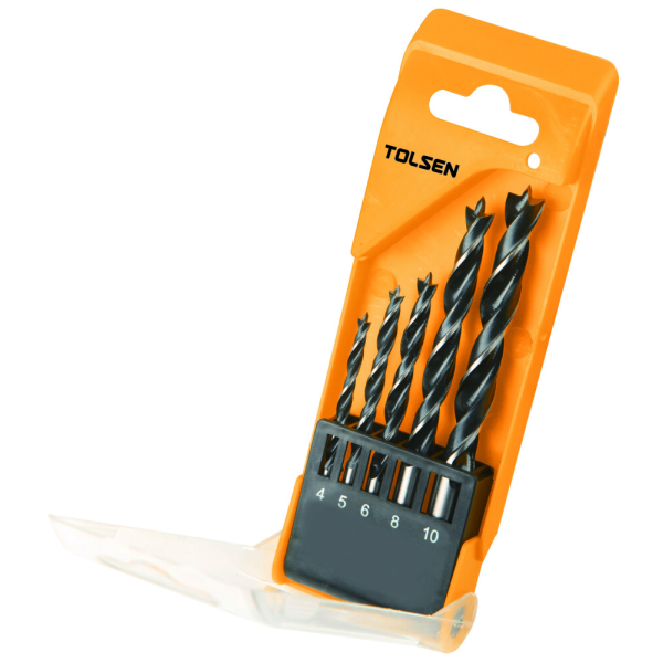 Set 5 burghii pentru lemn 4-10mm 75625 Tolsen Set 5 burghii pentru lemn 4-10mm 75625 Tolsen