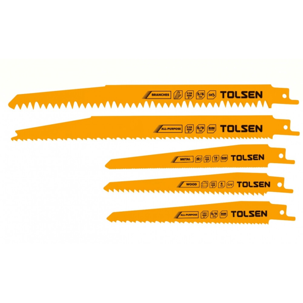 Set 12 lame pentru ferestrau sabie Tolsen Set 12 lame pentru ferestrau sabie Tolsen