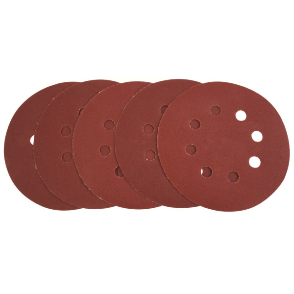 Set 5 discuri abrazive pentru slefuit 180mm #60 Tolsen