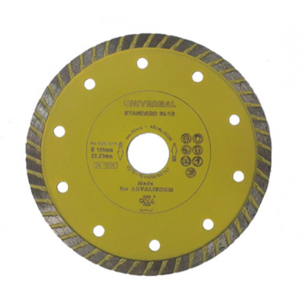 Disc diamantat Universal Standart SL15 125*22.23 2.4*7 Disc diamantat Universal Standart SL15 125*22.23 2.4*7