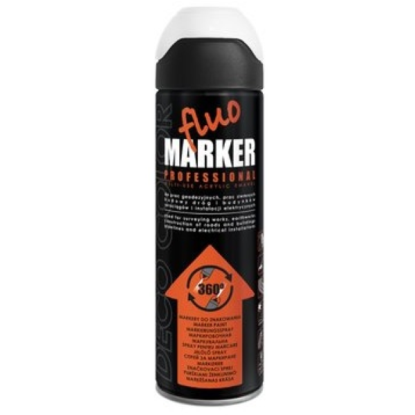 Спрей Deco Color краска FluoMarker белый 500ml Спрей Deco Color краска FluoMarker белый 500ml