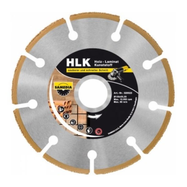 Диск алмазный по дереву Fine HLK 125x1,6x22,23 Samedia Диск алмазный по дереву Fine HLK 125x1,6x22,23 Samedia