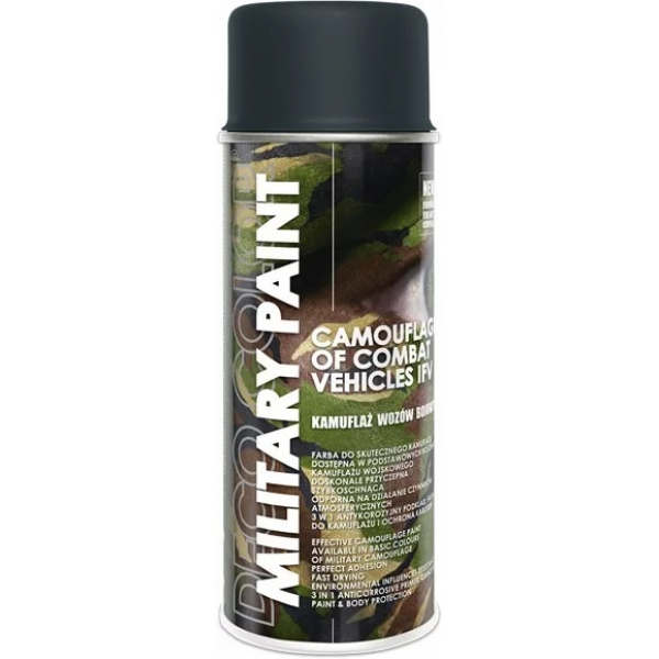 Спрей Deco Color краска Military RAL 7016 антрацит 400ml Спрей Deco Color краска Military RAL 7016 антрацит 400ml