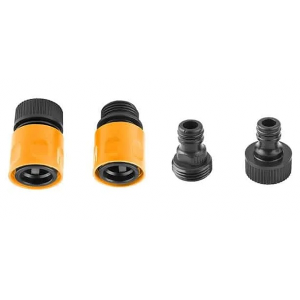 Set 4 conectori pentru furtun 3/4 Tolsen Set 4 conectori pentru furtun 3/4 Tolsen