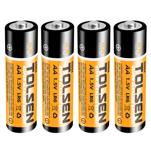 Батарейка Super Alcaline AA 1.5V set 4 шт Tolsen Батарейка Super Alcaline AA 1.5V set 4 шт Tolsen