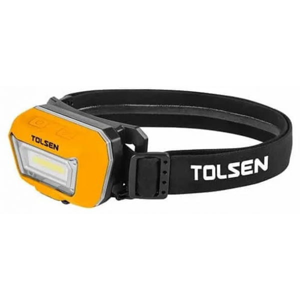 Фонарь налобный перезаряжаемый 300Lm 30m Industrial Tolsen Фонарь налобный перезаряжаемый 300Lm 30m Industrial Tolsen