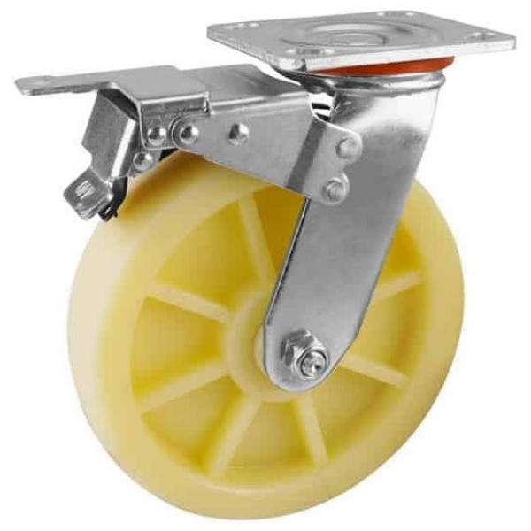 Roata pentru carucior rotativa cu frana 125mm 240kg Tolsen Roata pentru carucior rotativa cu frana 125mm 240kg Tolsen