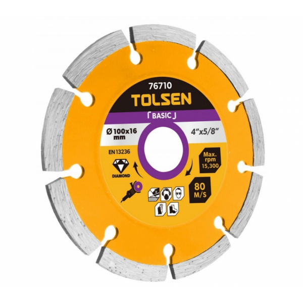 Disc diamantat 230x22,2mm Segment Tolsen Disc diamantat 230x22,2mm Segment Tolsen