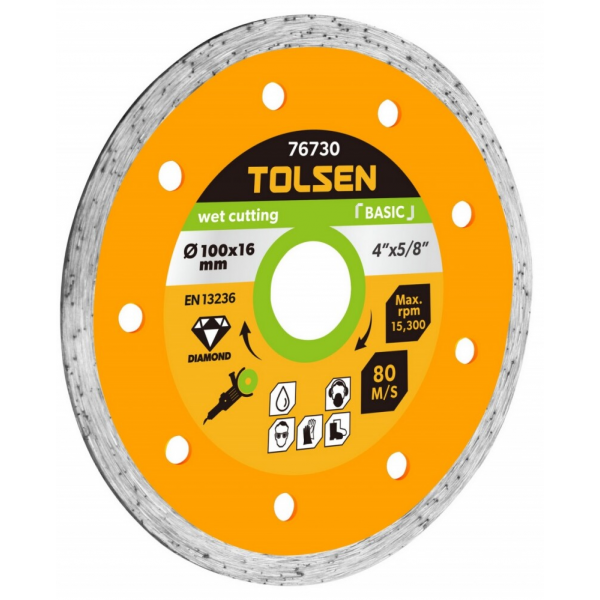 Диск алмазный 230x22,2мм Непрерывный Tolsen
