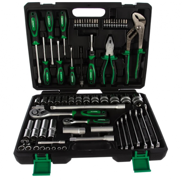 Set de 73 instumente si chei tubulare 1/4" 1/2" Hikoki Set de 73 instumente si chei tubulare 1/4" 1/2" Hikoki