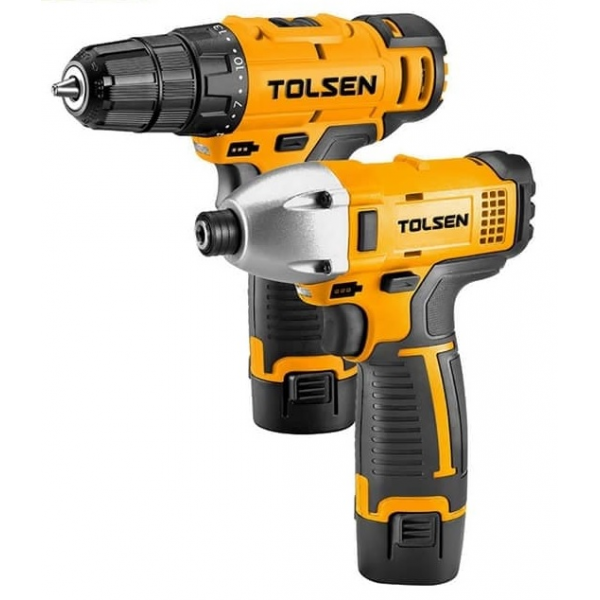 Набор шуруповёрт + Винтовёрт Li-Ion 12V Tolsen Набор шуруповёрт + Винтовёрт Li-Ion 12V Tolsen
