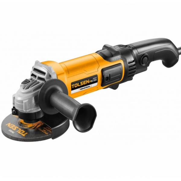Углошлифмашина (Болгарка) 125mm 1200W с регулировкой оборотов Industrial Tolsen