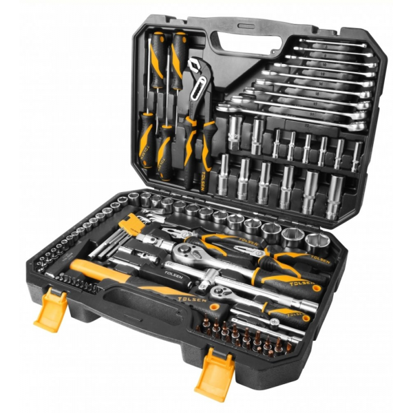 Set 116 chei tubulare 1/2+1/4 Industrial TOLSEN Set 116 chei tubulare 1/2+1/4 Industrial TOLSEN
