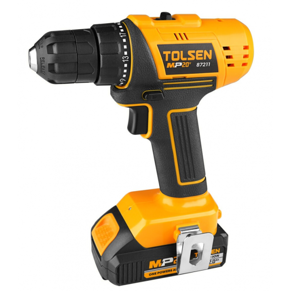 Шуруповёрт аккумуляторный 20V Li-Ion MP20V 1x2.0Ah Tolsen Шуруповёрт аккумуляторный 20V Li-Ion MP20V 1x2.0Ah Tolsen