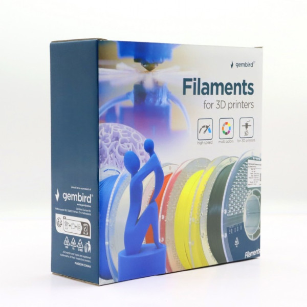 Gembird High Speed ABS Filament, Black, 1.75 mm, 1 kg Gembird High Speed ABS Filament, Black, 1.75 mm, 1 kg