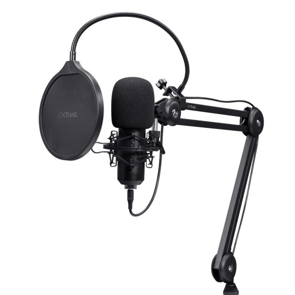 Стриминговый микрофон с регулируемым кронштейном Trust GXT 270 Emita II+/ USB A-С Стриминговый микрофон с регулируемым кронштейном Trust GXT 270 Emita II+/ USB A-С