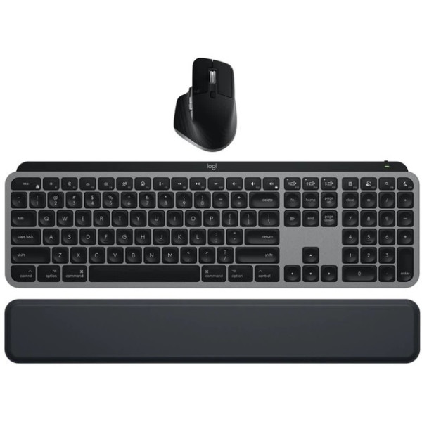 Tastatura Wireless Logitech MX Keys S Combo for Mac, Graphite Tastatura Wireless Logitech MX Keys S Combo for Mac, Graphite