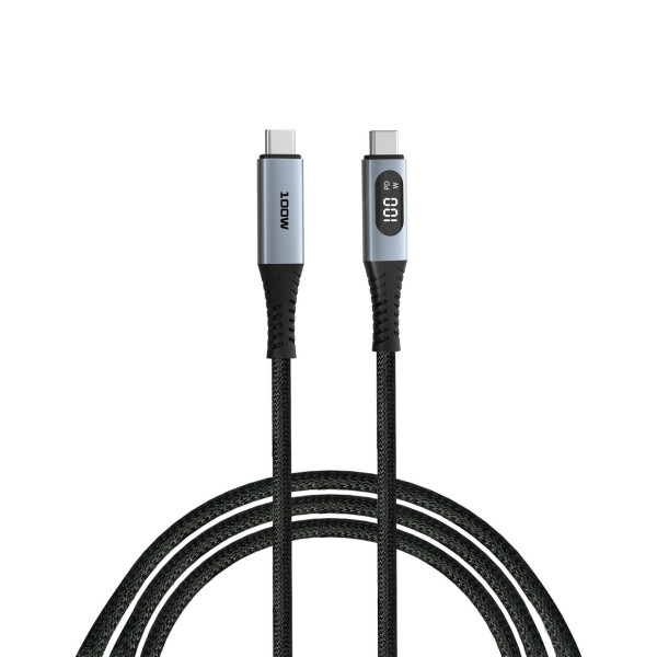 Cablu cu Display al puterii USB-C to USB-C Verbatim Sync & Charge 100W / 1.2 m Cablu cu Display al puterii USB-C to USB-C Verbatim Sync & Charge 100W / 1.2 m