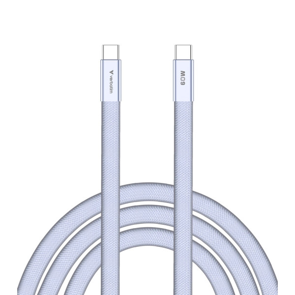 Cablu USB-C to USB-C Verbatim Sync & Charge SoftTouch 60W / 1.2 m Cablu USB-C to USB-C Verbatim Sync & Charge SoftTouch 60W / 1.2 m