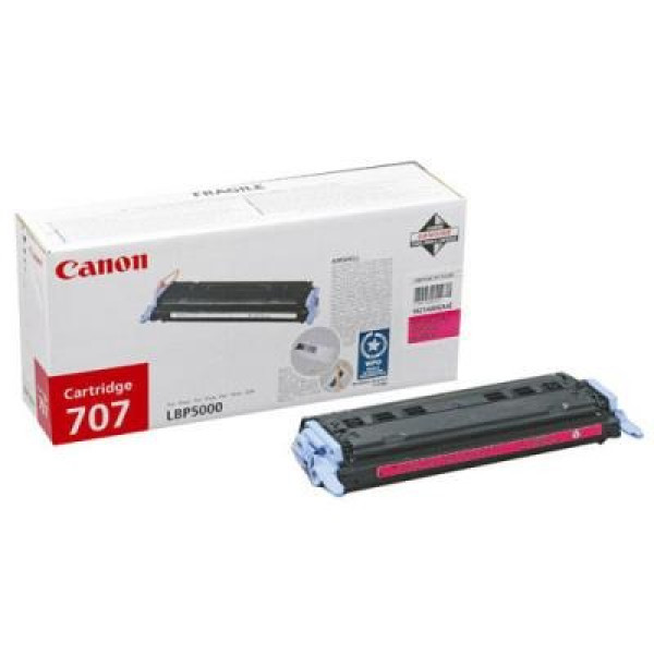 Laser Cartridge Canon 707 M (9422A004), magenta (2000 pages) for LBP-5000/5100 Laser Cartridge Canon 707 M (9422A004), magenta (2000 pages) for LBP-5000/5100