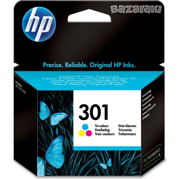 HP 301 (CH562EE) Tri-color Ink Cartridge, 165 pages for HP DESKJET 1000, 1050, 1050A, 2000, 2050, 2050A, 2054A, 3000, 3050, 3050A, 3020A, 3054A HP 301 (CH562EE) Tri-color Ink Cartridge, 165 pages for HP DESKJET 1000, 1050, 1050A, 2000, 2050, 2050A, 2054A, 3000, 3050, 3050A, 3020A, 3054A