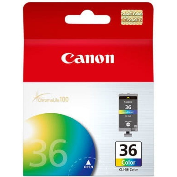 Ink Cartridge Canon CLI-36 (1511B001), color (c.m.y), 12ml, for TR150, mini 260 Ink Cartridge Canon CLI-36 (1511B001), color (c.m.y), 12ml, for TR150, mini 260