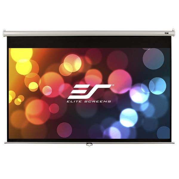 Elite Screens 135” (16:9) 299 x 168 cm, Manual Pull Down Screen, White Elite Screens 135” (16:9) 299 x 168 cm, Manual Pull Down Screen, White