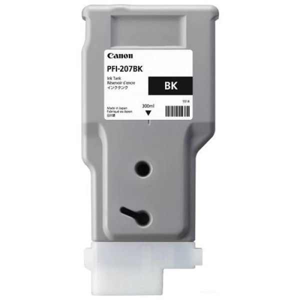 Ink Cartridge Canon PFI-207 Bk, black, 300ml for iPF680,685,780,785 Ink Cartridge Canon PFI-207 Bk, black, 300ml for iPF680,685,780,785